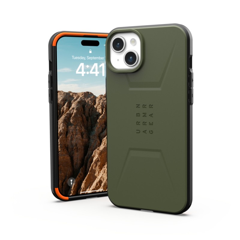 UAG Чохол для Apple iPhone 15 Plus Civilian Magsafe, Olive Drab