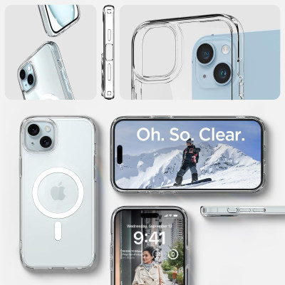 Spigen Чохол для Apple iPhone 15 Plus Ultra Hybrid MagFit, White