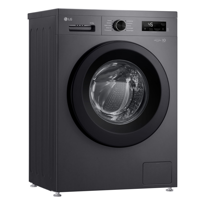 LG Пральна машина, фронтальна, 6.5 кг, A+++, антрацит
