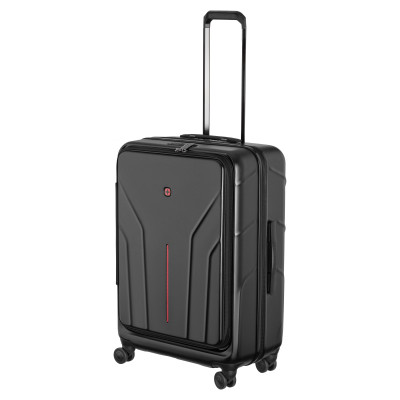 Wenger Валіза Wenger Amplix Hardside Medium, середня, полікарбонат, TSA, 4 колеса, розширення, чорний