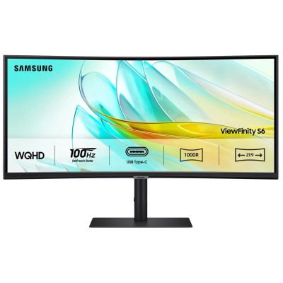 Samsung Монітор Samsung 34" S34C650 HDMI, DP, USB, VA, 3440x1440, 21:9, 100Hz, CURVED Samsung Монітор Samsung 34" S34C650 HDMI, DP, USB, VA, 3440x1440, 21:9, 100Hz, CURVED