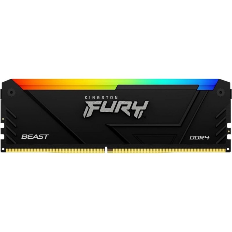 Kingston Пам'ять ПК DDR4 32GB KIT (16GBx2) 2666 FURY Beast RGB