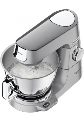 Kenwood Кухонная машина Titanium Chef Baker, 1200Вт, чаша-метал, корпус-метал, насадок-7, вбудовані ваги, дисплей, срібний