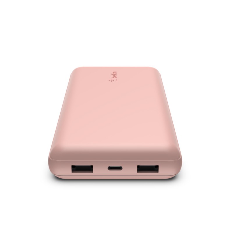 Belkin Портативний зарядний пристрій 20000mAh, 15W Dual USB-A, USB-C, rose gold