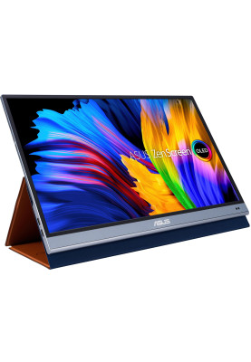 ASUS Монітор портативний 15.6" ZenScreen MQ16AH mHDMI, 2xUSB-C, OLED, 1ms, DCI-P3 100%, HDR10, Cover