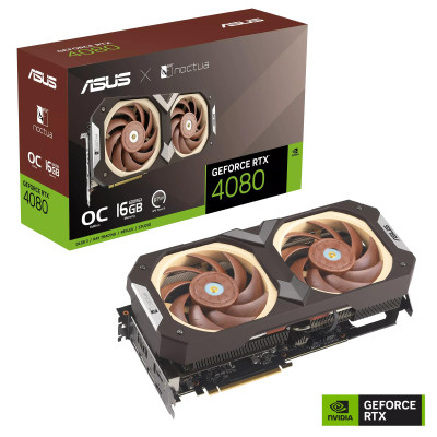 ASUS Відеокарта GeForce RTX 4080 SUPER 16GB GDDR6X OC RTX4080S-O16G-NOCTUA