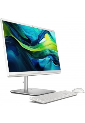 Acer Комп'ютер персональний моноблок Aspire C24-195ES 23.8" FHD Intel U5-125U, 16GB, F512GB, UMA, WiFi, кл+м, 3р, без ОС, сірий