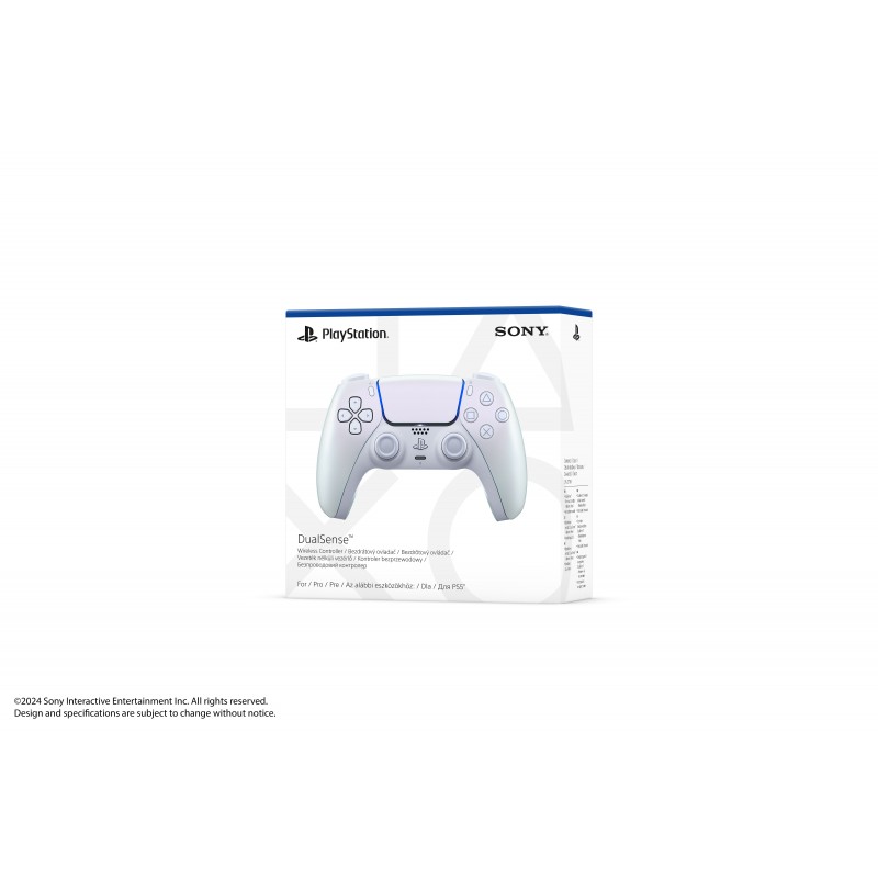 PlayStation Геймпад 5 Dualsense BT, Chrome Pearl