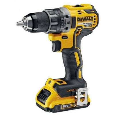 DeWALT Шурупокрут-дриль акумуляторний XR Li-Ion 18В акб 2х2А·год 70Нм 550-2000об/хв кейс, ЗП 1.5кг