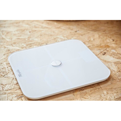 Tefal Ваги підлогові Goodvibes Sport, 180кг, Bluetooth, 4xAAA в комплекті, скло, білий