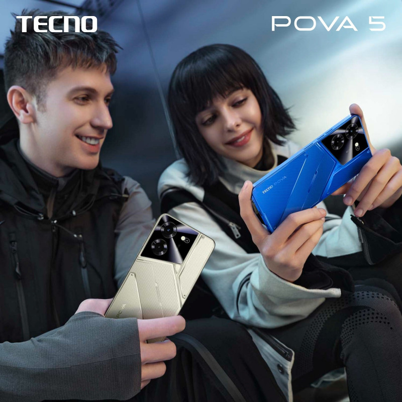 TECNO Смартфон POVA 5 (LH7n) 6.78" 8/128GB, 2SIM, 6000mAh, Mecha Black