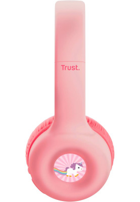 Trust Навушники On-ear Nouna Kids, Wireless, Mic, Рожевий
