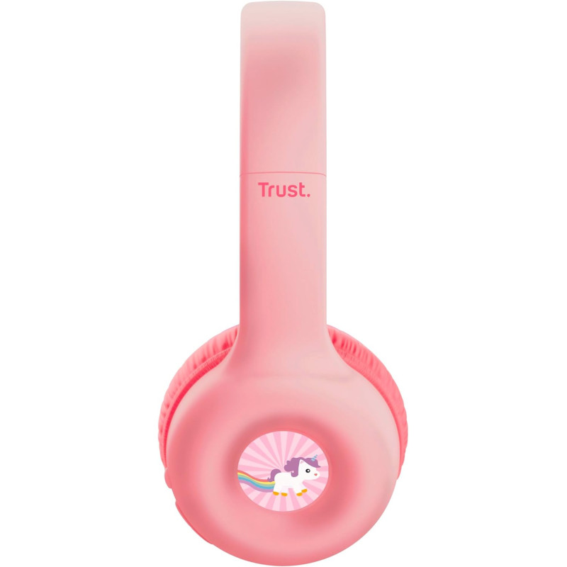 Trust Навушники On-ear Nouna Kids, Wireless, Mic, Рожевий