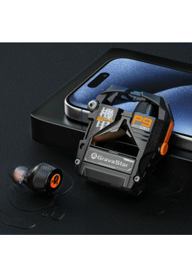 GravaStar Навушники TWS Sirius Plus, BT 5.3, чорний