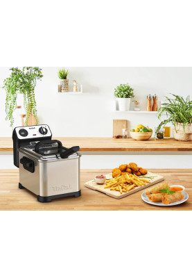 Tefal Фритюрниця Filtra Pro, 2400Вт, ємність-3л, механічне керув., від 150°C до 190°C нержавіюча сталь, чорний