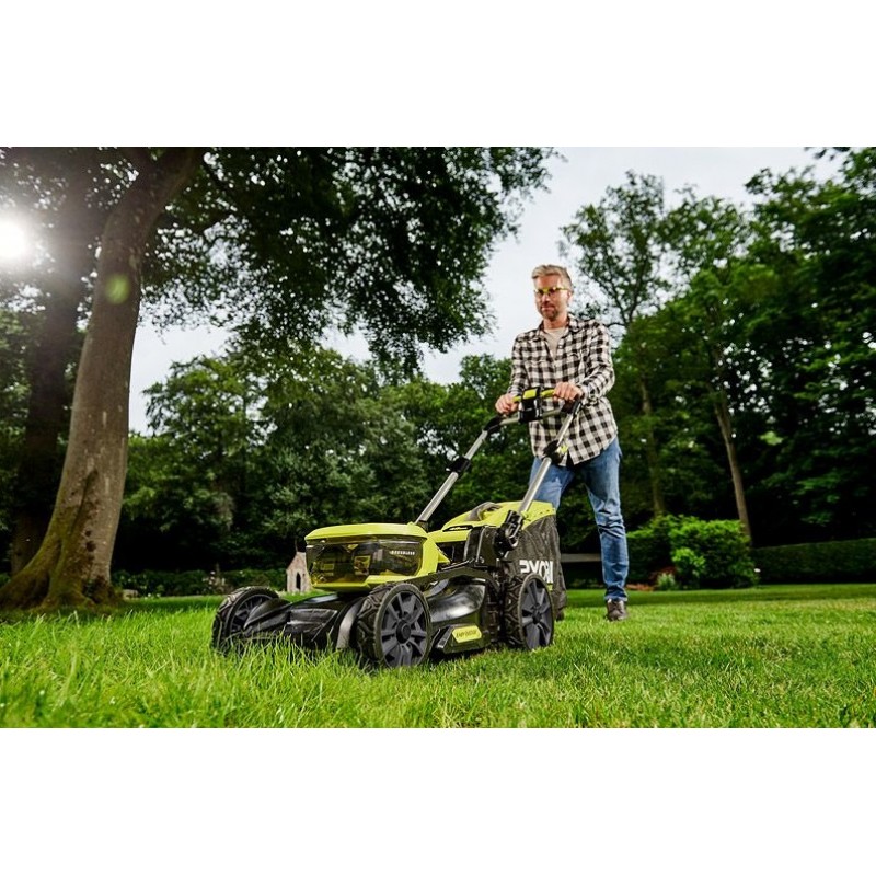 Ryobi Газонокосарка MAX POWER RY36LMX46A-140, 36В, акумуляторна, безщіткова, 46см, АКБ 1х4.0Ач