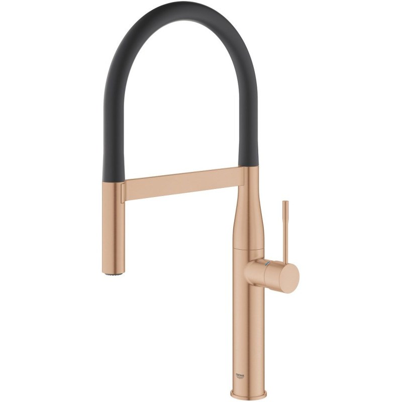 Grohe Змішувач для кухні Essence, довж.виливу - 240мм, поворотний/гнучкий, 1 важіль, матовий теплий захід сонця