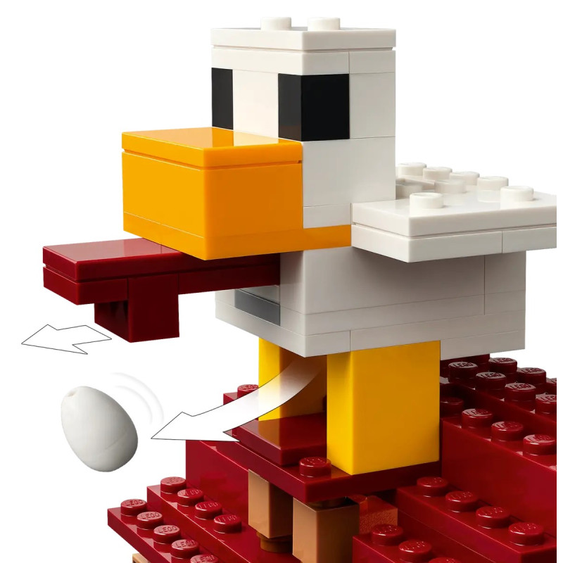 LEGO Конструктор Minecraft Напад на село з повітряною кулею Ґаст