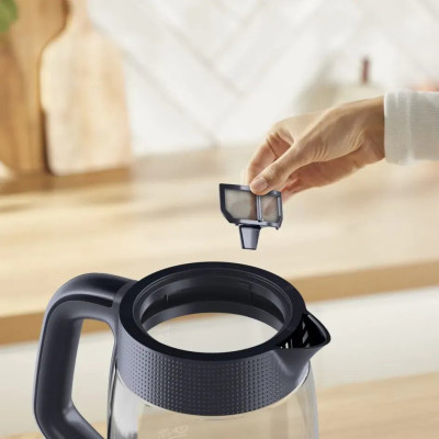 Tefal Електрочайник Tefal Morning Glass Kettle, 1.7л, скло, з підсвіткою, чорний