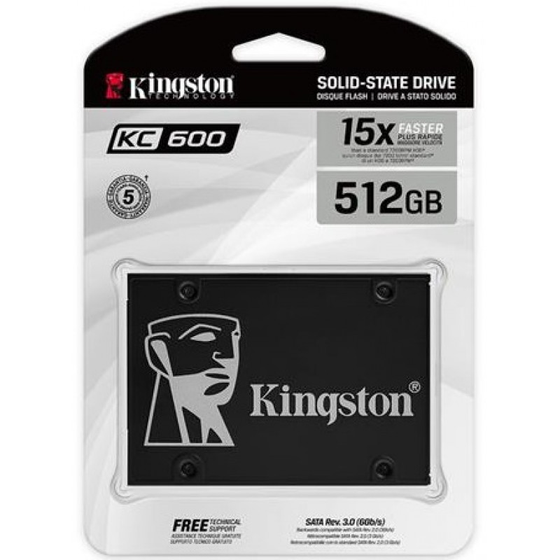 Kingston Накопичувач SSD 2.5" 512GB SATA KC600