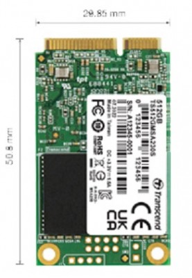 Transcend Накопичувач SSD mSATA 512GB SATA 230S