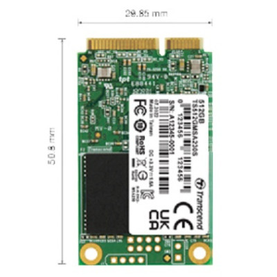 Transcend Накопичувач SSD mSATA 512GB SATA 230S