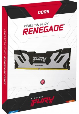 Kingston Пам'ять ПК DDR5 16GB 7200 FURY Renegade XMP Срібний