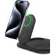 Belkin Зарядний пристрій бездротовий 3в1 Magnetic Foldable iPhone/Watch/AirPods, Qi2 15Вт, чорний
