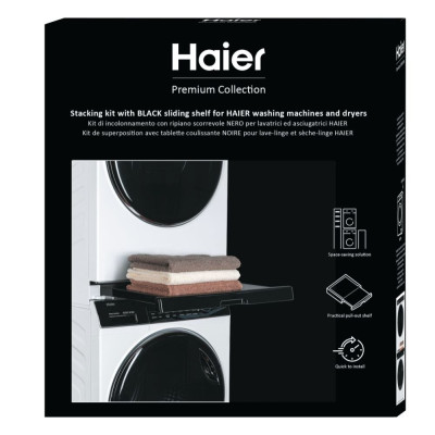 Haier Комплект монтажний для з'єднання пральної машини з сушильною машиною, 47-60см, білий