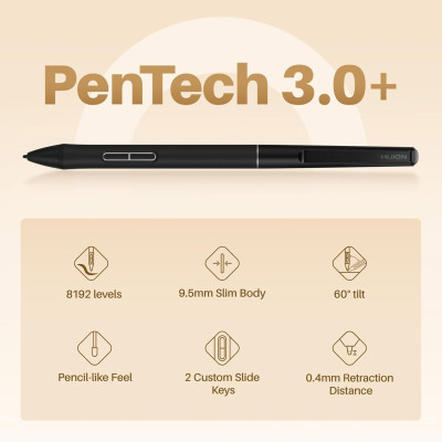 Huion Графічний планшет 10.5"x6.25" Inspiroy Frego M, BT, USB-C, чорний