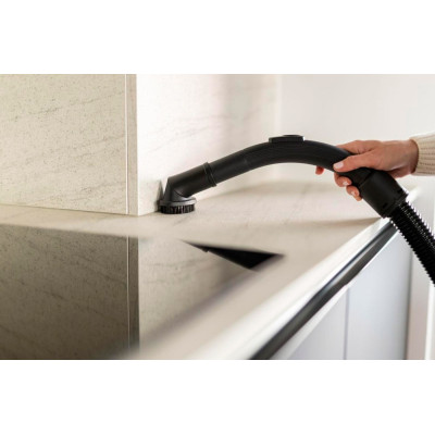 Gorenje Пилосос мішковий, 800Вт, 3л, вага-6.5кг, HEPA, індикатор, телескоп, білий