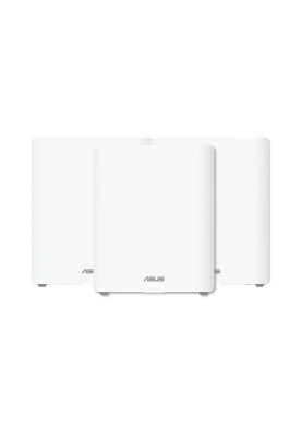 ASUS Система WiFi-Mesh ZenWiFi BQ16 BE25000, 2xGE LAN, 1xGE WAN/LAN, 1x10GE LAN, 1x10GE WAN/LAN 1xUSB 3.0, 3мод, білий