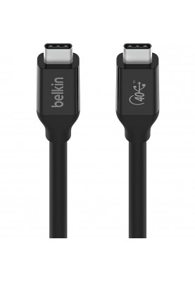 Belkin Кабель USB4 USB-C - USB-C, 40Gbps, 100W, 0.8м Black