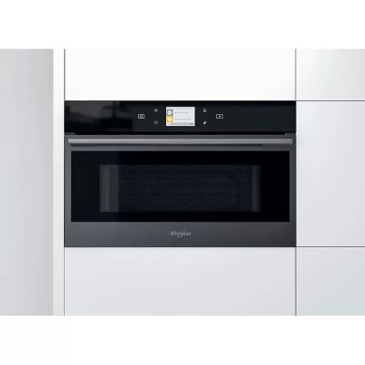 Whirlpool Мікрохвильова піч вбудована, 31л, електронне упр., 1000Вт, гриль, дисплей, конвекція, чорний