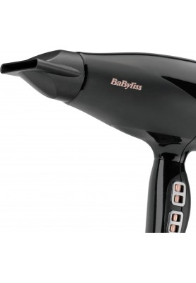 BaByliss Фен Air Power Pro, 2300Вт, 3 режими, дифузор, іоніз-я, хол. обдув, кераміка, чорно-рожевий