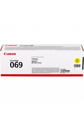 Canon Картридж 069 MF752Cdw/MF754Cdw/LBP673Cdw Yellow (1900 стор)