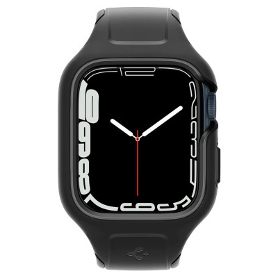 Spigen Чохол та ремінець 2в1 для Apple Watch 45mm Liquid Air Pro, Black