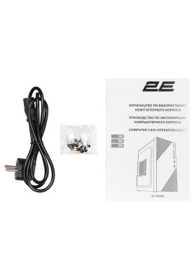 2E Корпус TeamX TMX04 з БЖ 2E ATX400W, 2xUSB2.0, 1x80мм, VGA 220мм, mATX, чорний