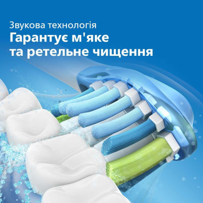 Philips Щітка зубна електр., Sonicare 2100 Series, 31т. колив/хв, насадок-1, білий