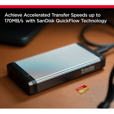 SanDisk Карта пам'яті microSD 64GB C10 UHS-I U3 R170/W80MB/s Extreme V30 + SD