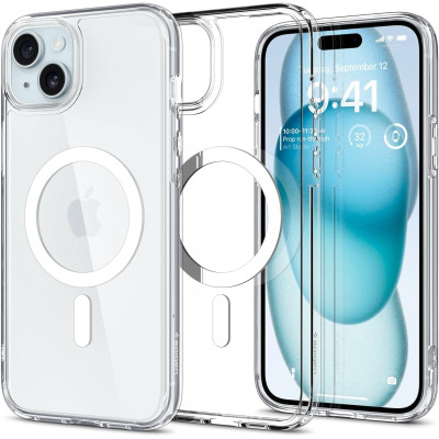 Spigen Чохол для Apple iPhone 15 Plus Ultra Hybrid MagFit, White