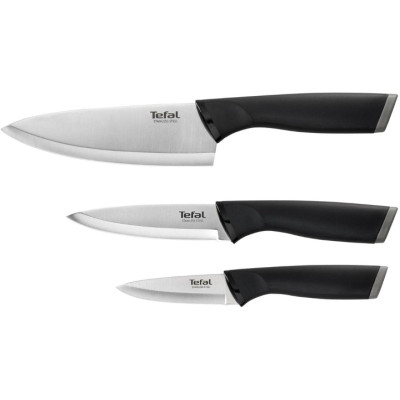 Tefal Набір ножів Comfort, 3 шт, нержавіюча сталь, пластик, чорний