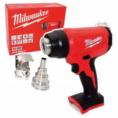 Milwaukee Фен будівельний акумуляторний M18 BHG-0 18В 470°C 175 л·хв 1.4кг без АКБ та ЗП