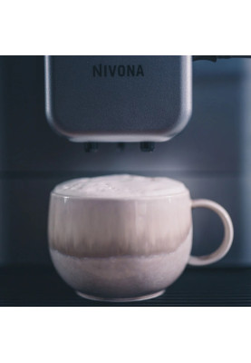 Nivona Кавомашина Nivona CafeRomatica, 1.8л, зерно+мелена, автомат.капуч, дисплей, авторецептів -9, пригот, холодної кави, перлинно-блакитний