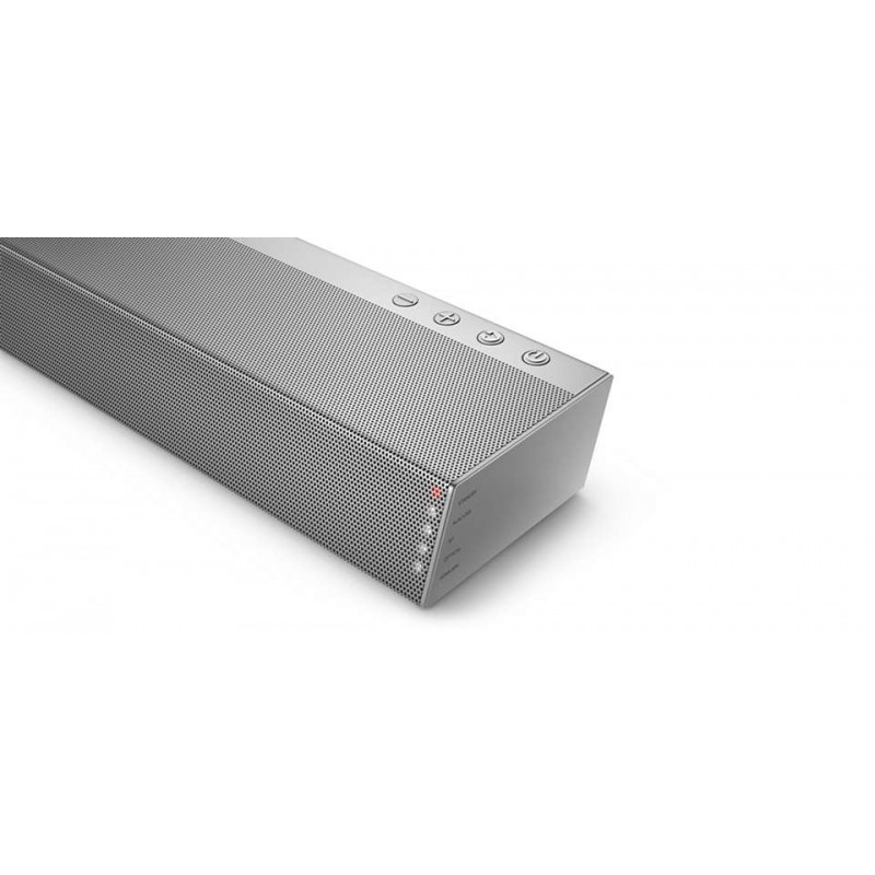 Philips Звукова панель TAB6405 2.1, 140W, Dolby Digital, Wireless, Silver