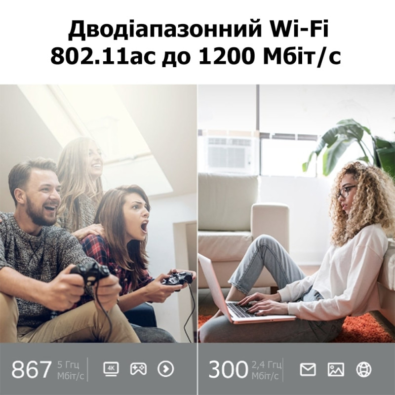 TP-Link Маршрутизатор ARCHER C64 AC1200 4xGE LAN 1xGE WAN MU-MIMO