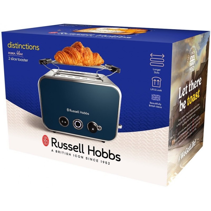 Russell Hobbs Тостер 26431-56 Distinctions 2-Slice, синій