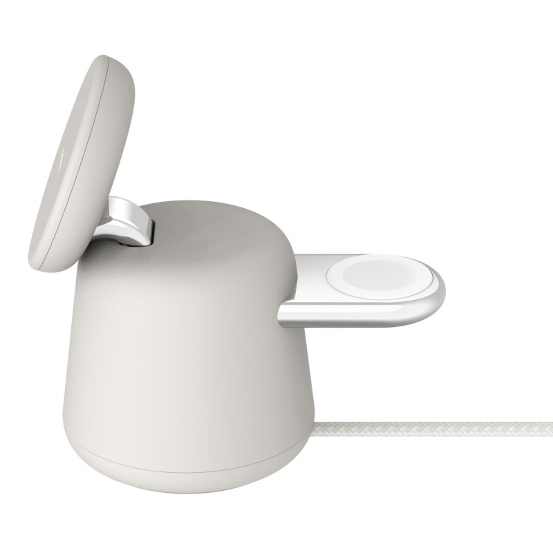 Belkin Зарядний пристрій бездротовий 2в1 MagSafe iPhone/Watch/AirPods, Sand Mass