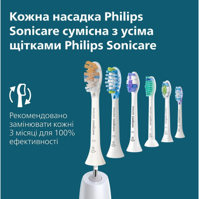 Philips Щітка зубна електр., Sonicare 7100 Series, 62т. колів/хв, насадок-1, футляр, білий