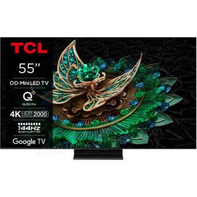 TCL Телевізор 55" MiniLED 4K 144Hz Smart Google TV Titan ONKYO sound